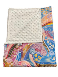 Pram Bassinet Blanket - Learning on Country - Indigenous