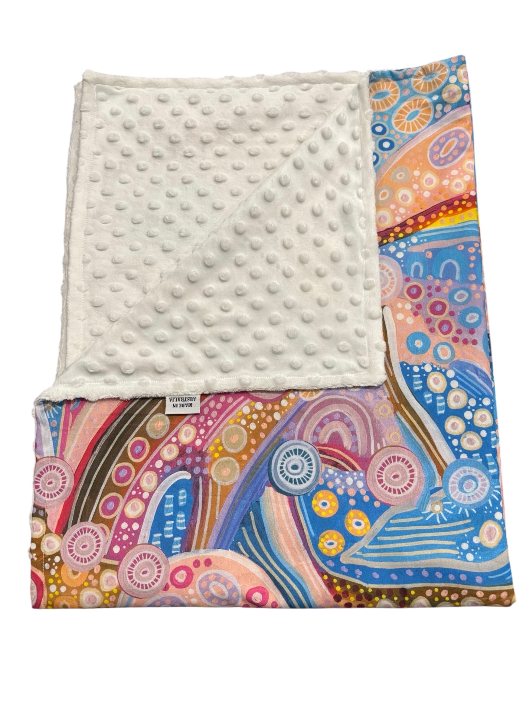 Pram Bassinet Blanket - Learning on Country - Indigenous