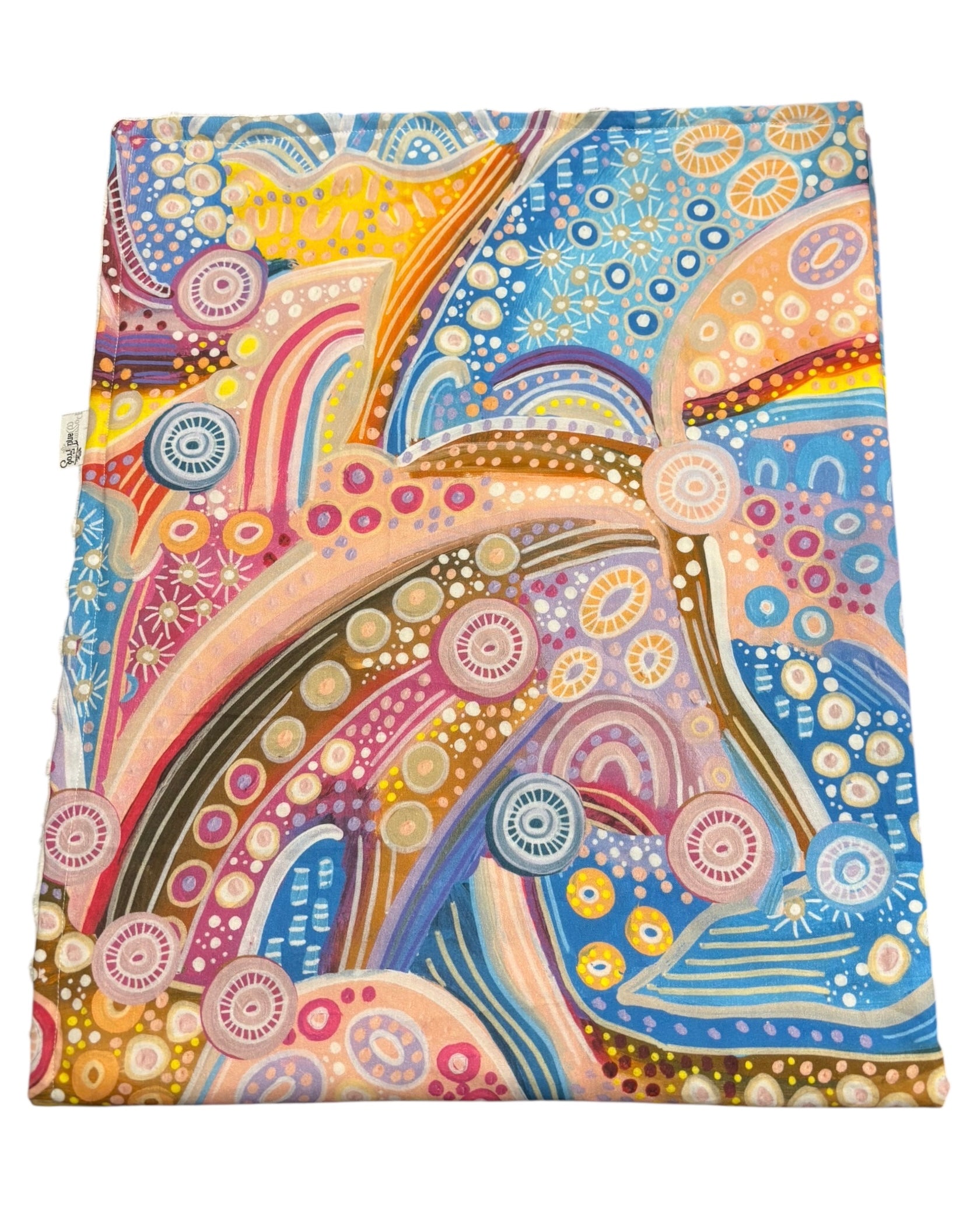 Pram Bassinet Blanket - Learning on Country - Indigenous