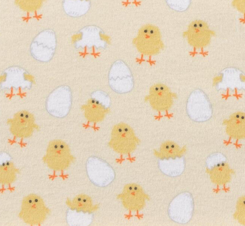 Flannelette Wrap Bunny Rug - Yellow Chick