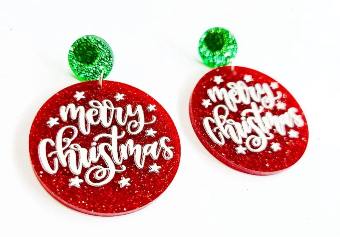 Christmas Earrings - Round