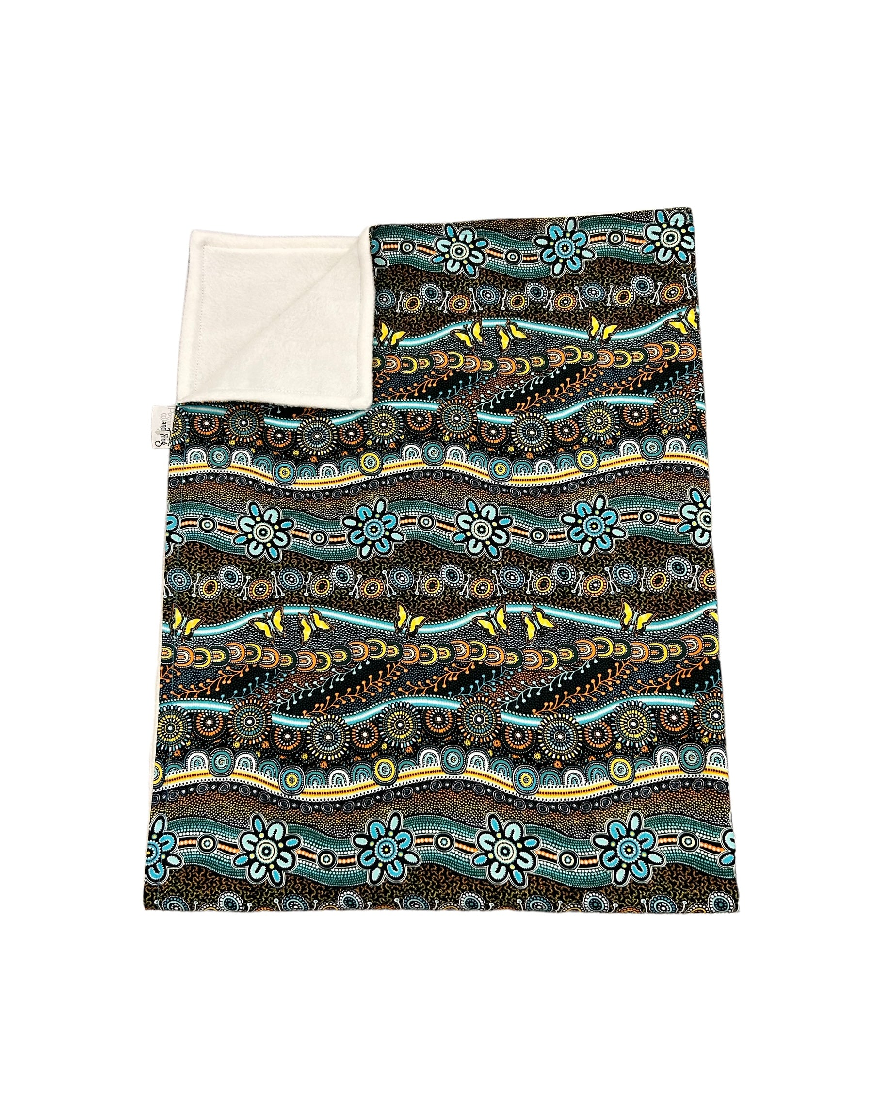 Pram Bassinet Blanket - Meeting place - AQUA