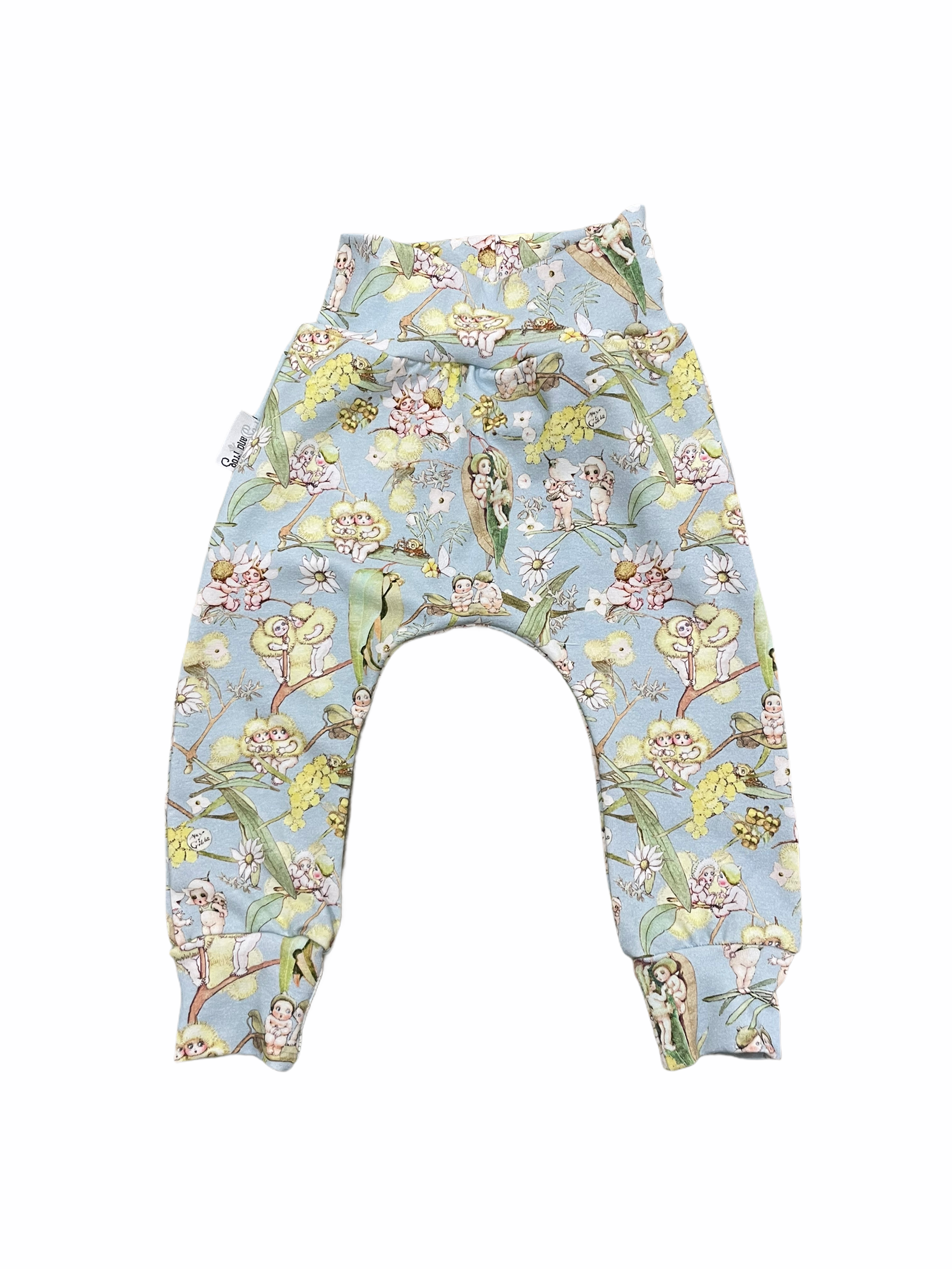 Possum and Frog - Harem Pants - May Gibbs - Blossum - BLUE