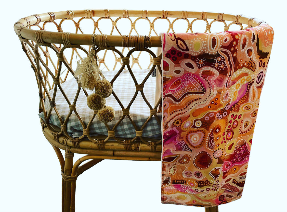 Pram Bassinet Blanket - Healing Land