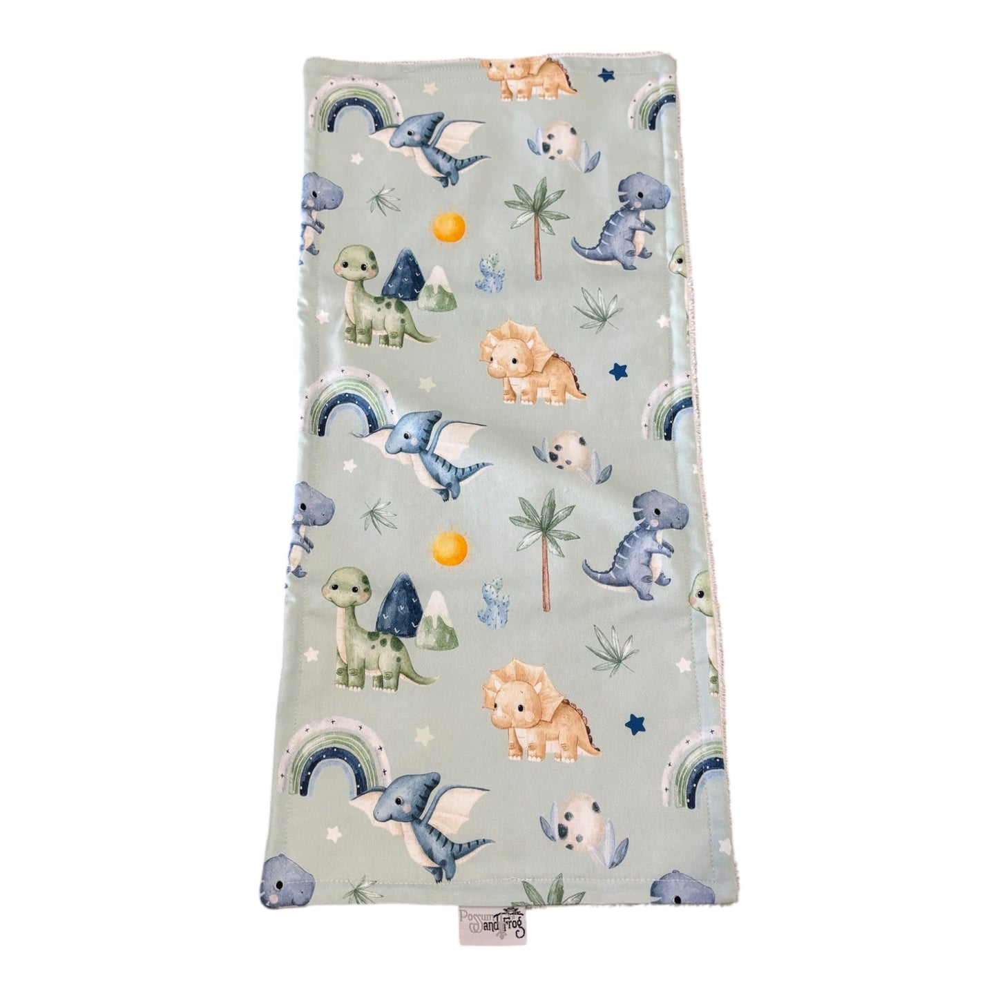 Burp Cloth - Dinosaur Green