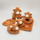 Highland Cow Plush Baby Soft Slippers