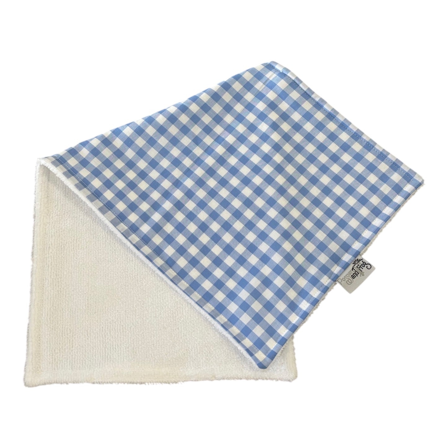 Burp Cloth - Gingham Blue