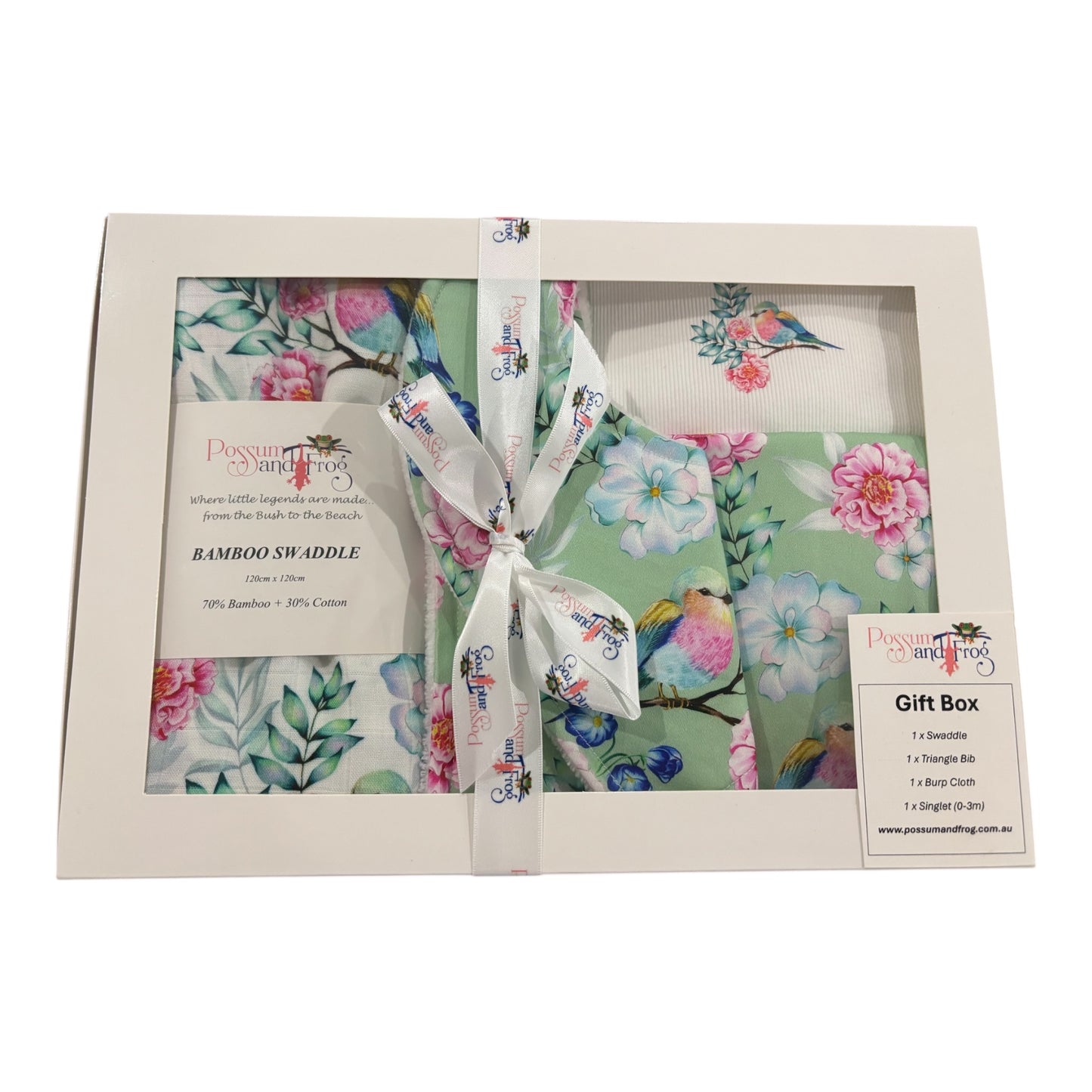 Rainbow Bird - Green Gift Set