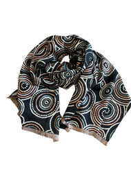 Scarf - Dot - Black