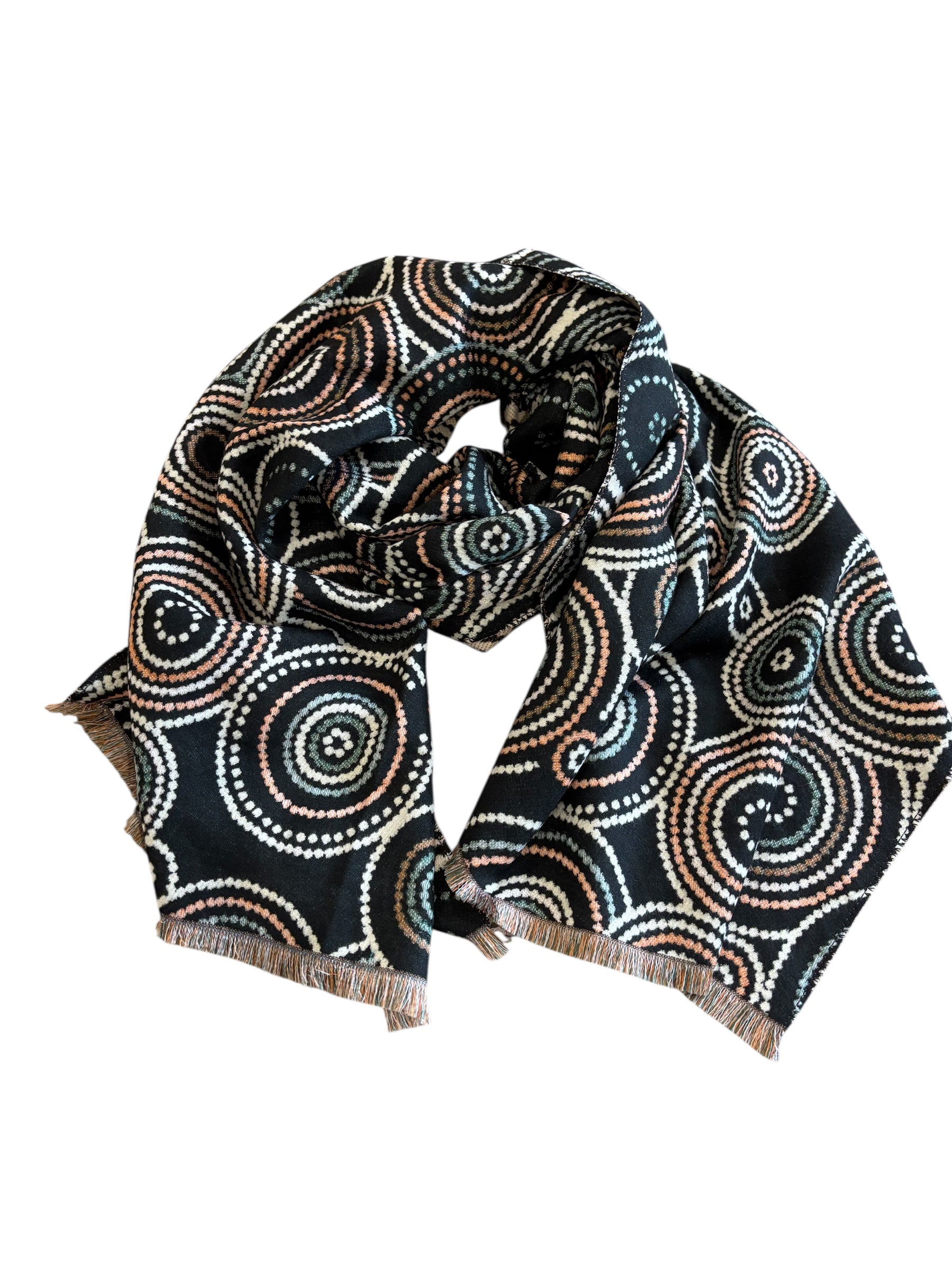 Scarf - Dot - Black