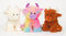 Highland Cow Soft Plush Toy Mini Rainbow 13CM