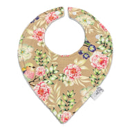 Rainbow Bird - Taupe Triangle Bib