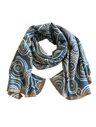 Scarf - Dots - Blue