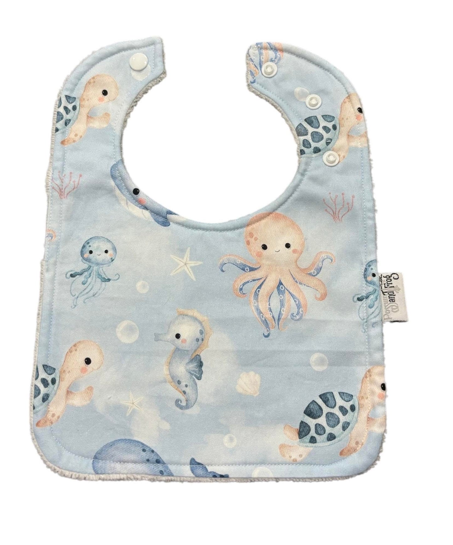 Rounded Bib - Sea Animals