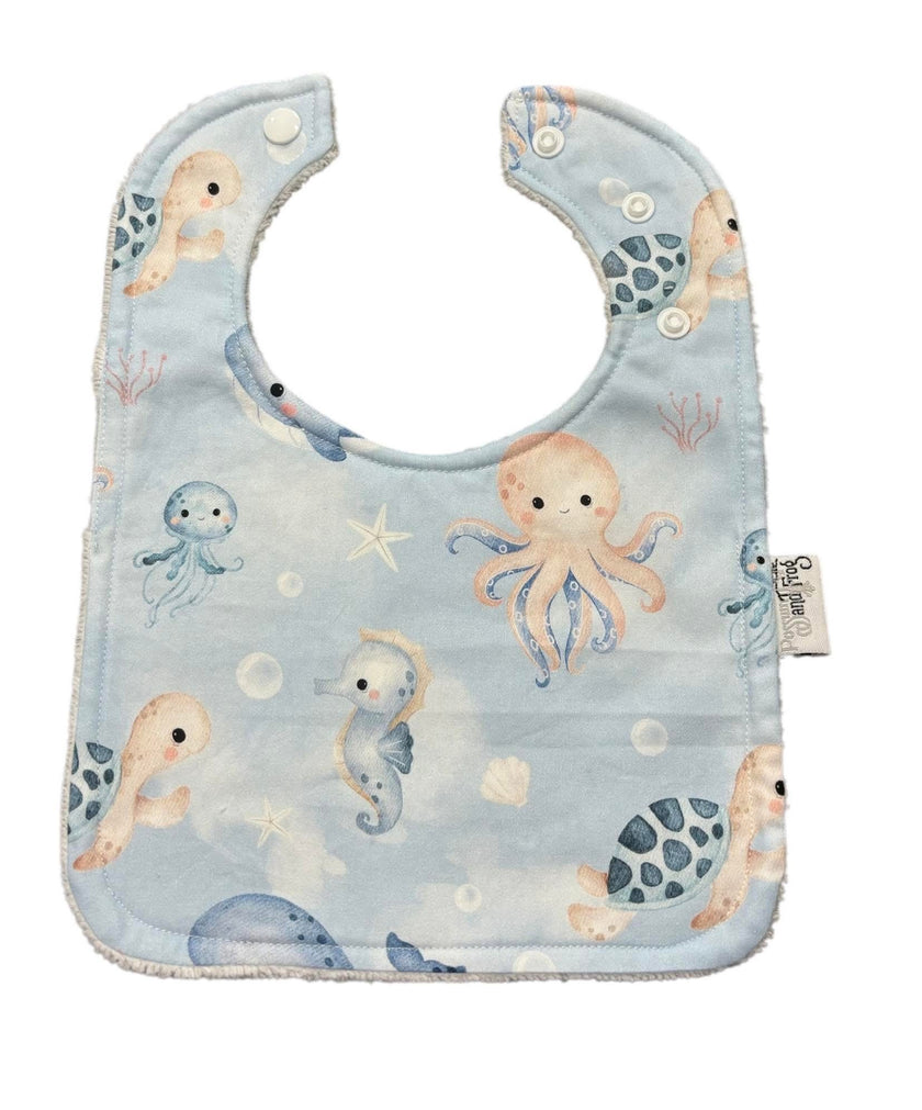 Rounded Bib - Sea Animals