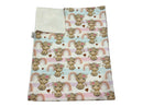 Pram Bassinet Blanket - Cow Rainbow