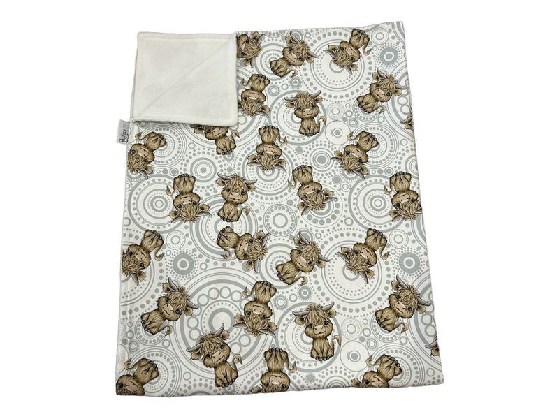 Pram Bassinet Blanket - Cow Spots