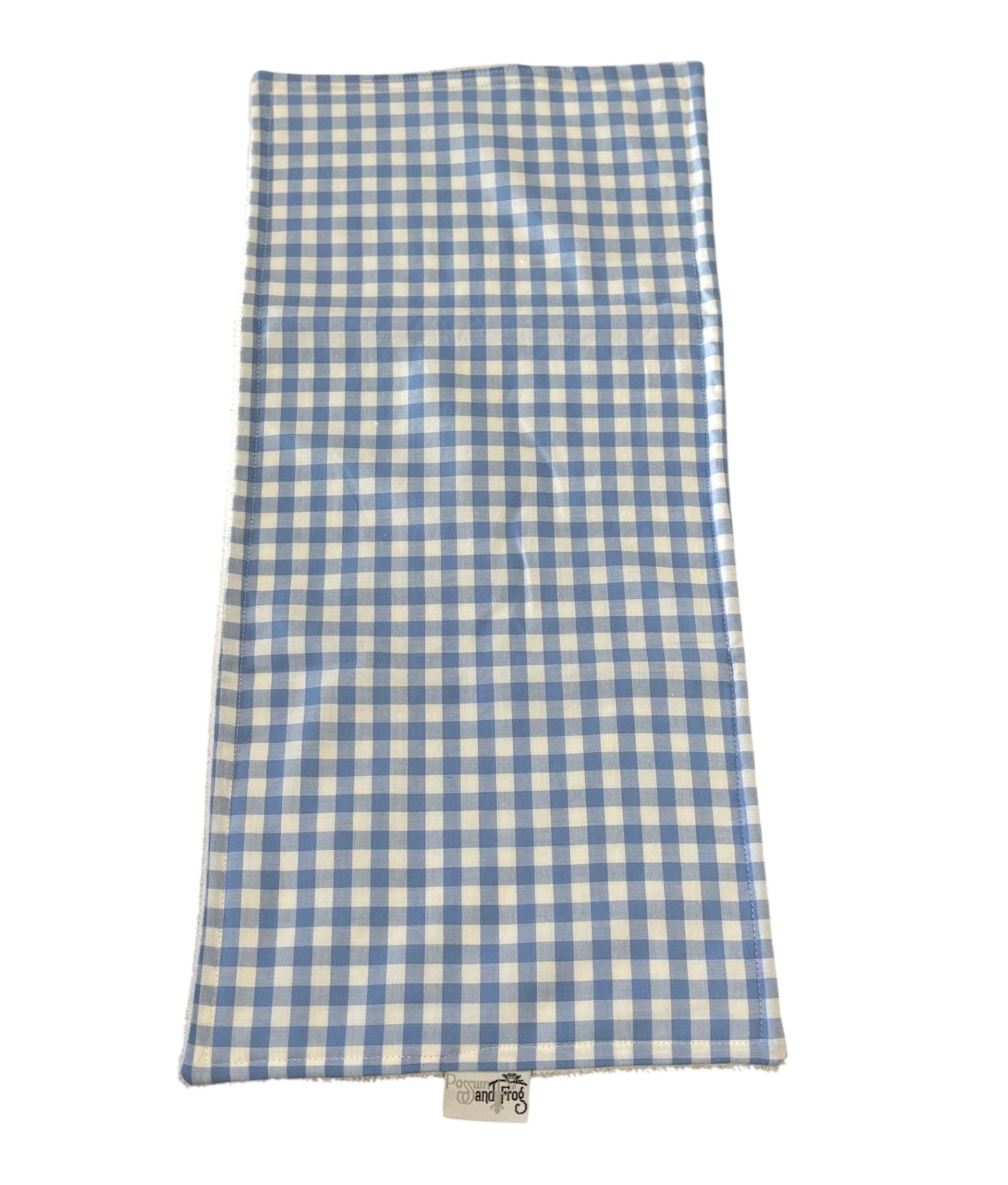 Burp Cloth - Gingham Blue