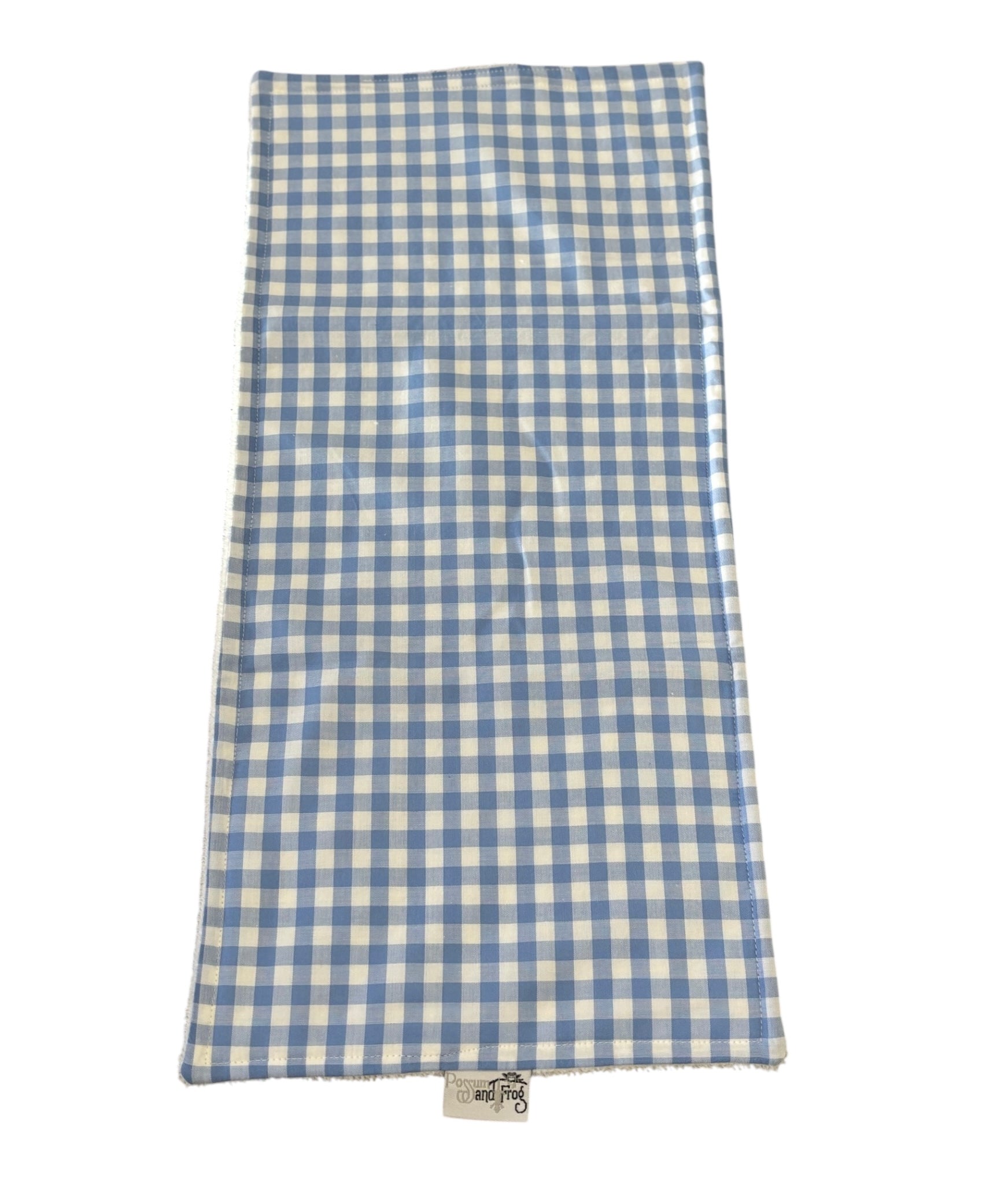 Burp Cloth - Gingham Blue