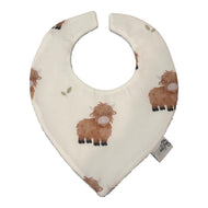 Aussie Highland Cow Triangle Bib
