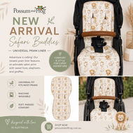 Safari Buddies Pram Liner Bundle