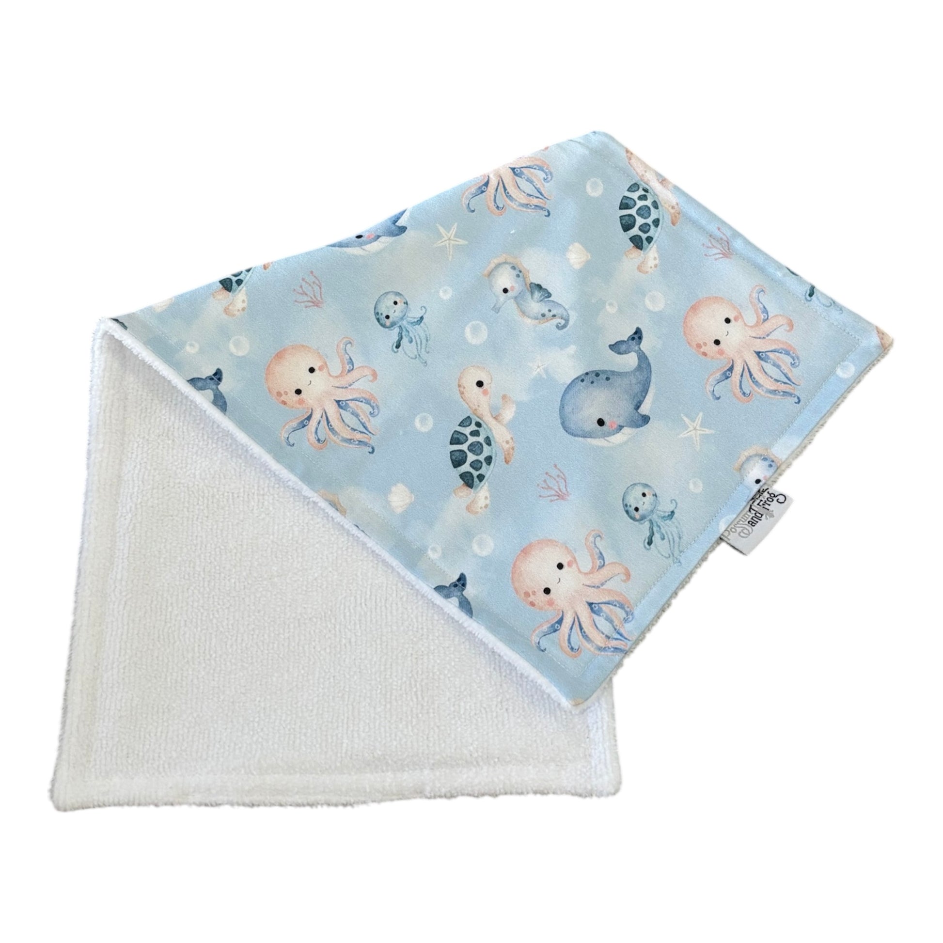 Burp Cloth - Sea Animals