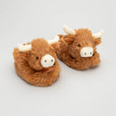 Highland Cow Plush Baby Soft Slippers