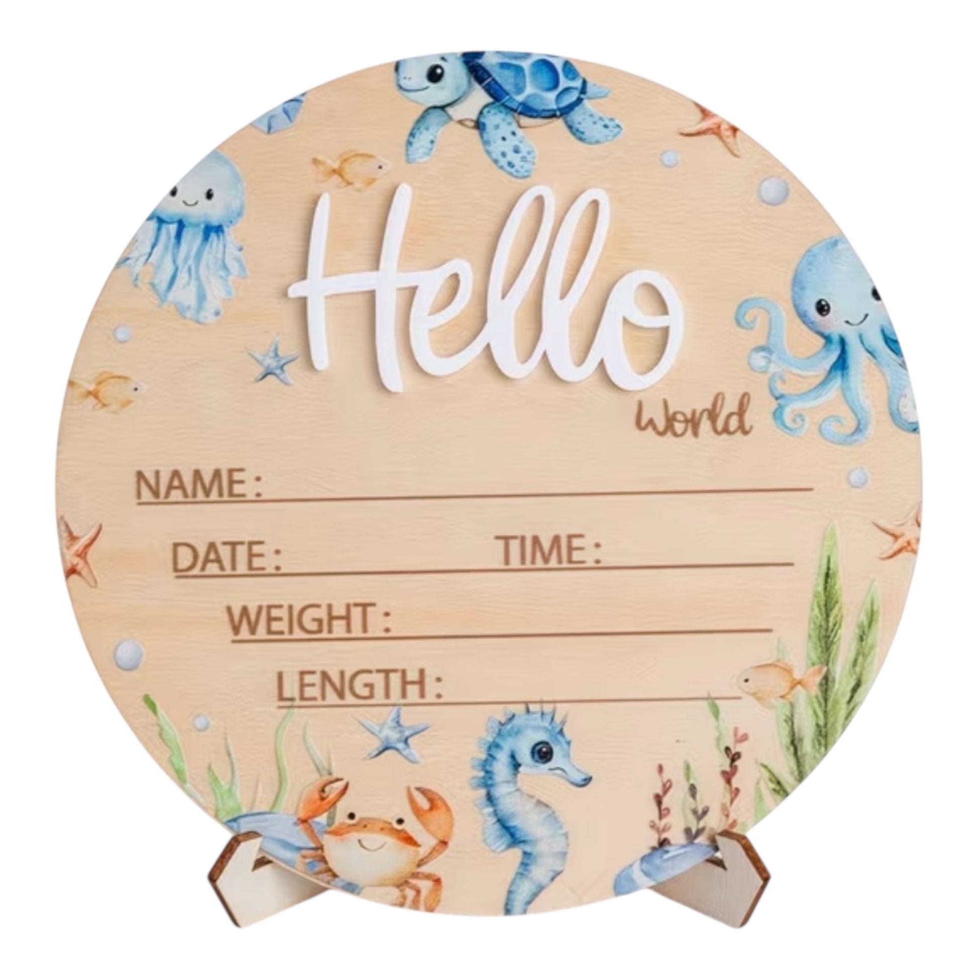 Sea Animals Announcement Disc