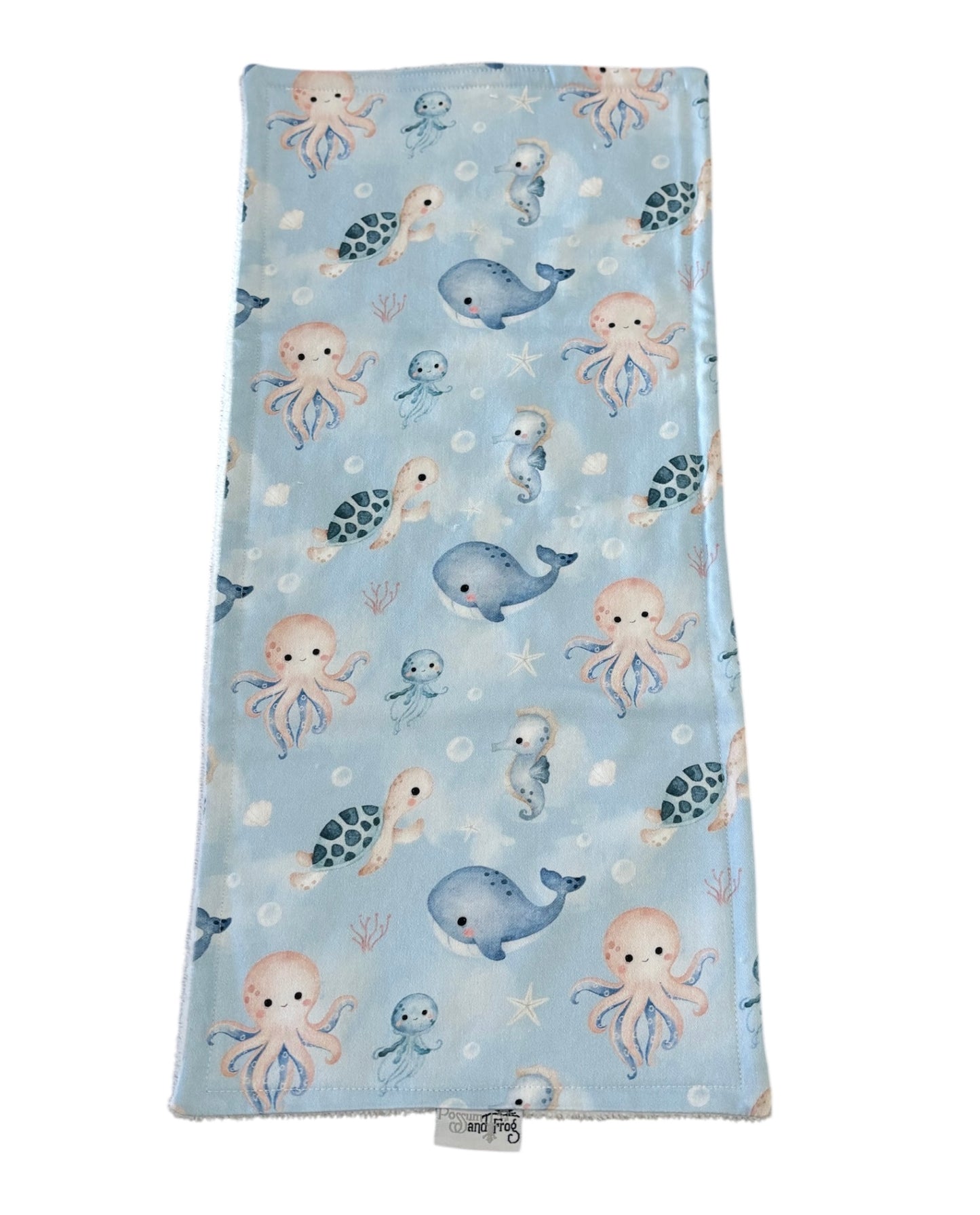 Burp Cloth - Sea Animals