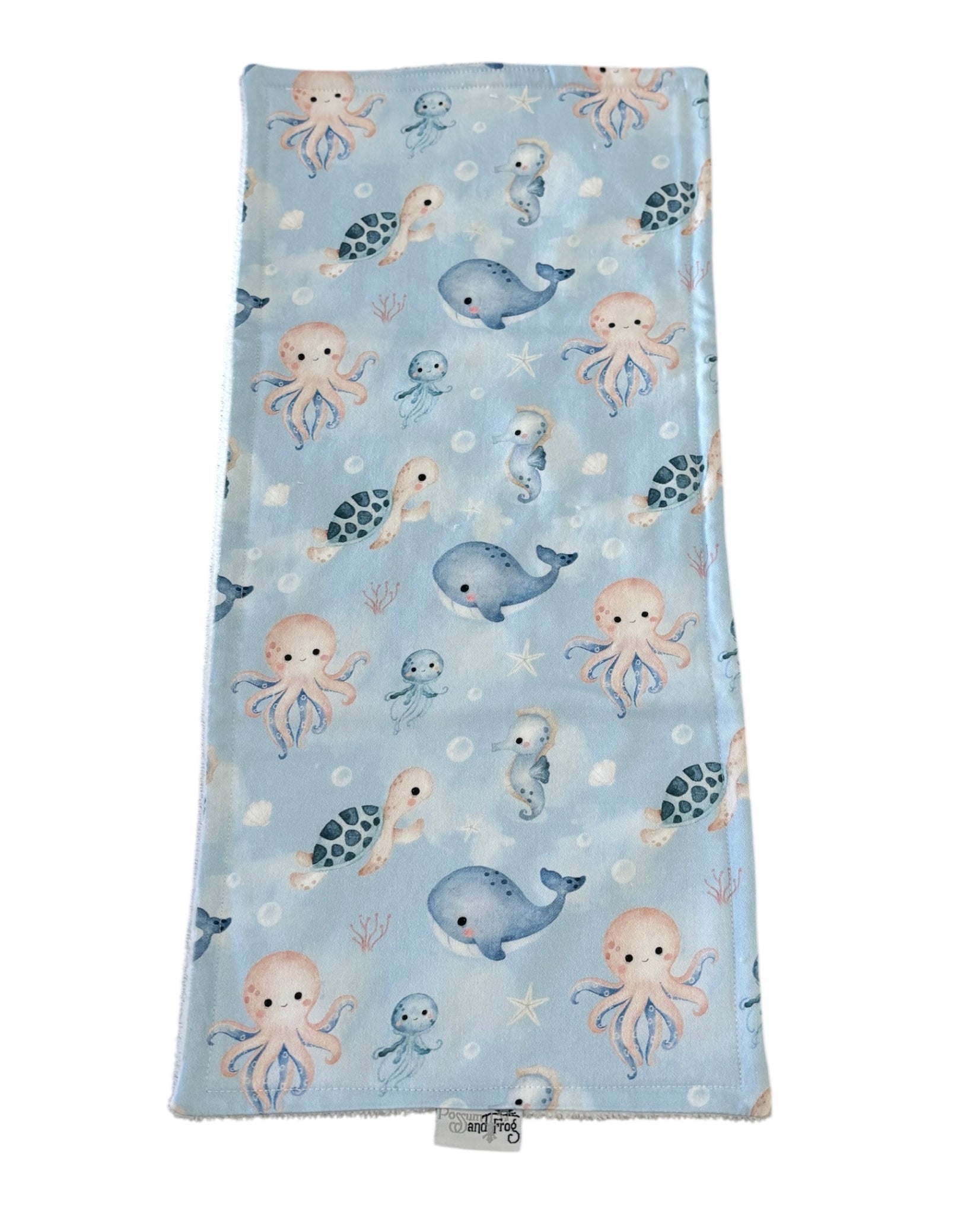 Burp Cloth - Sea Animals