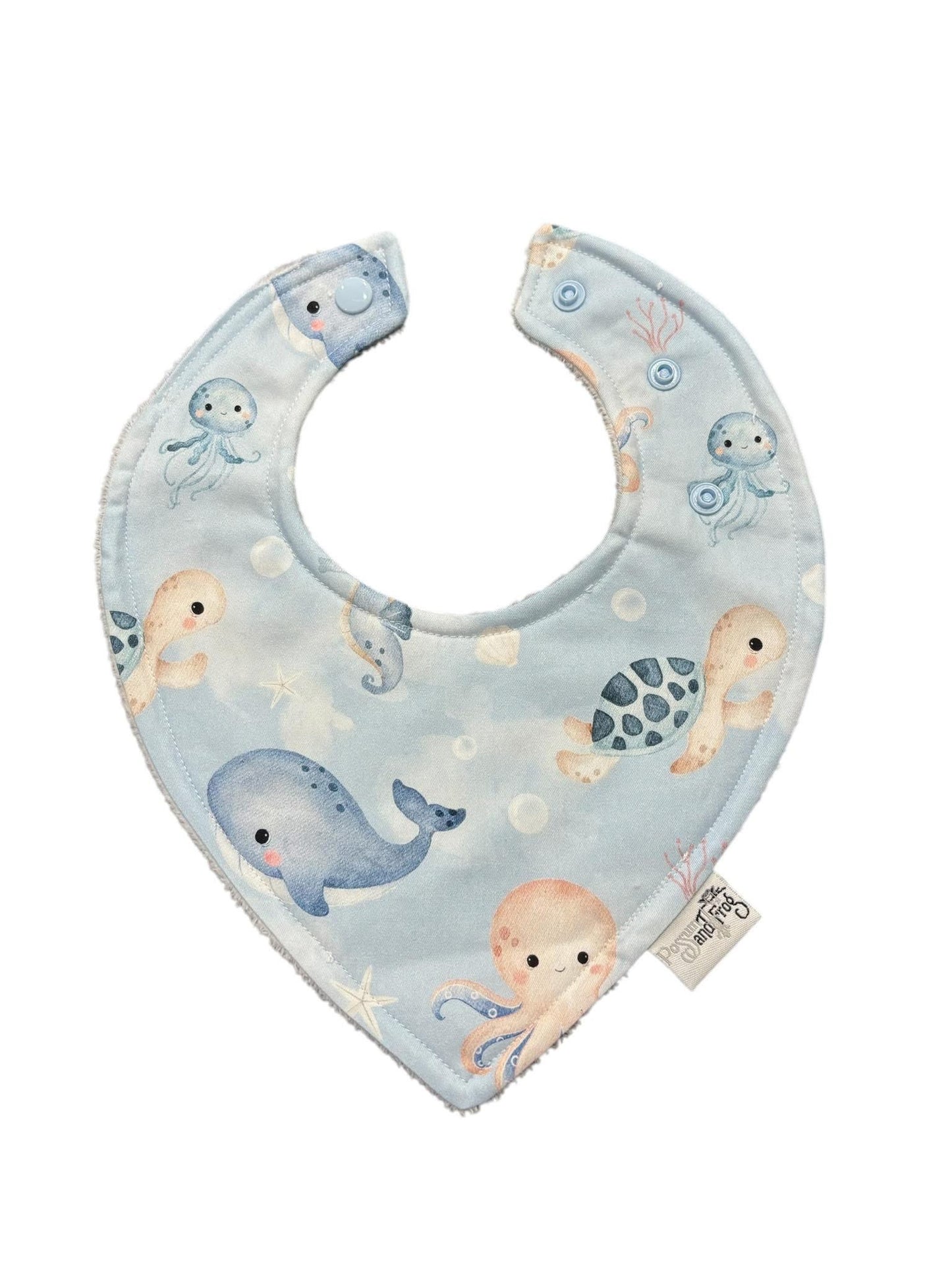 Triangle Bib - Sea Animals
