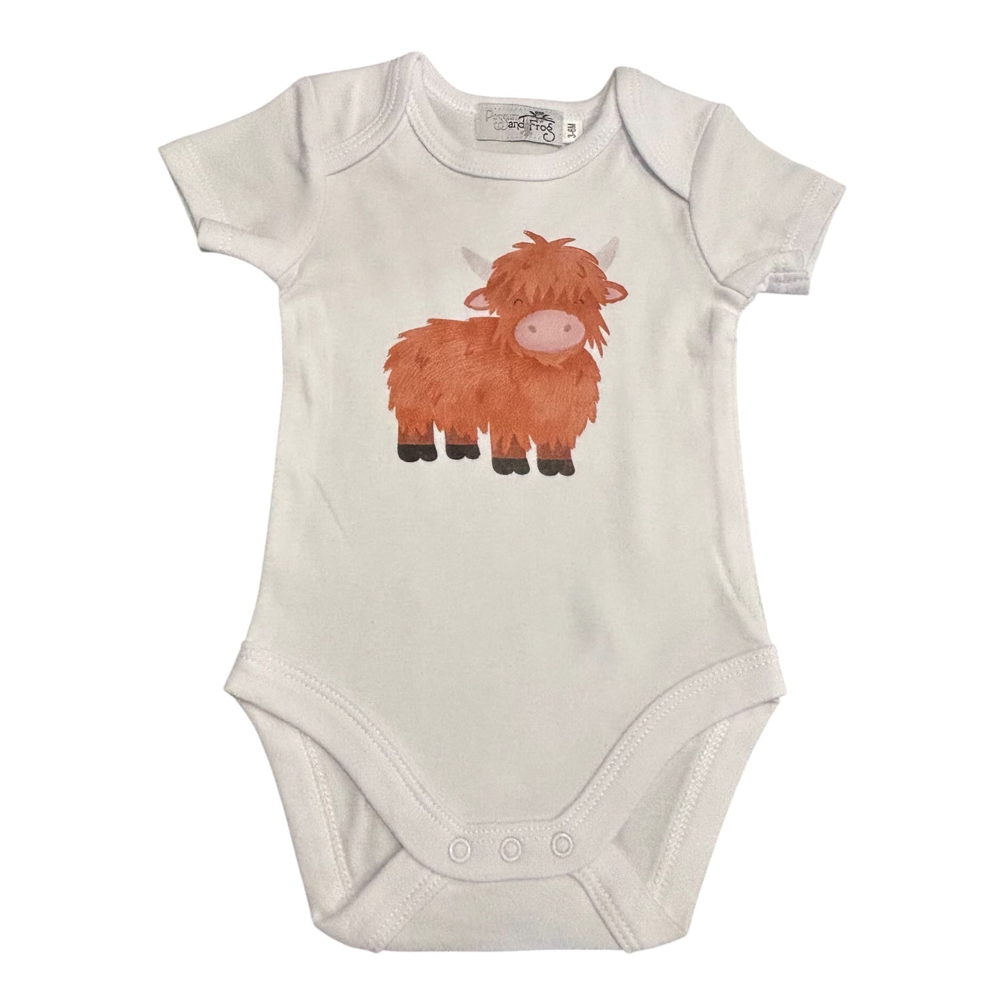 Aussie Highland Cow Bodysuit