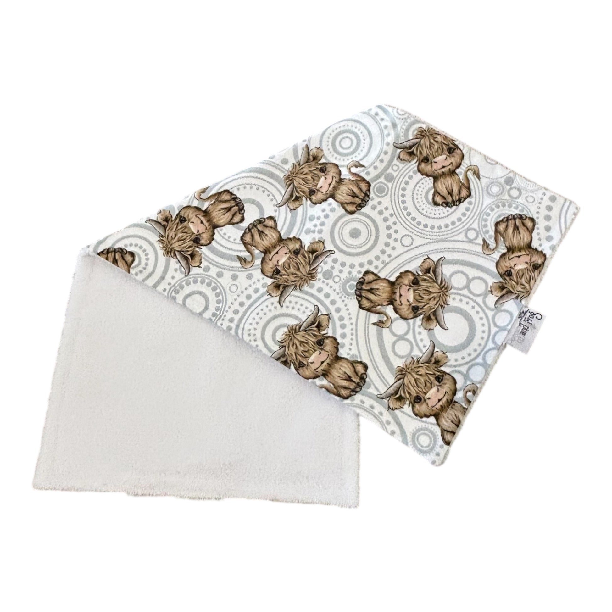 Burp Cloth - Highland Cow Spot