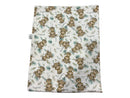 Pram Bassinet Blanket - Cows Leaves