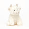 Scottish Highland Cow Soft Plush Toy Mini Cream -13CM