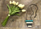 Wooden Bead Necklace - Teal, Grey & Natural