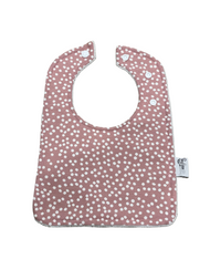 Rounded Bib - Pink Spot