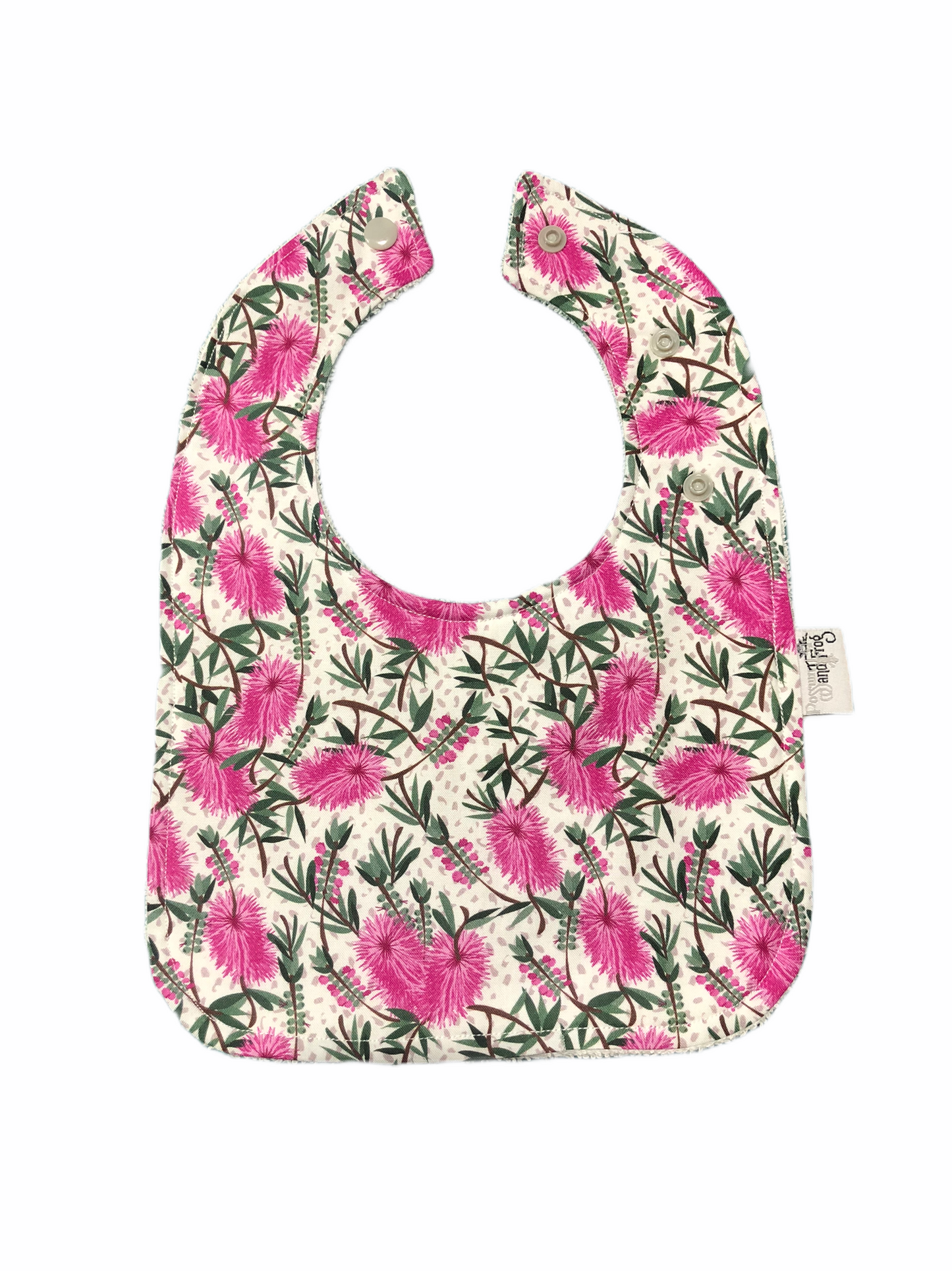 Possum and Frog - Blossom Bib