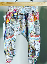 Possum and Frog - Harem Pants - May Gibbs Multi