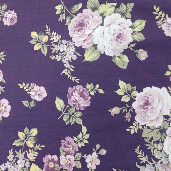 Fabric - Floral Purple