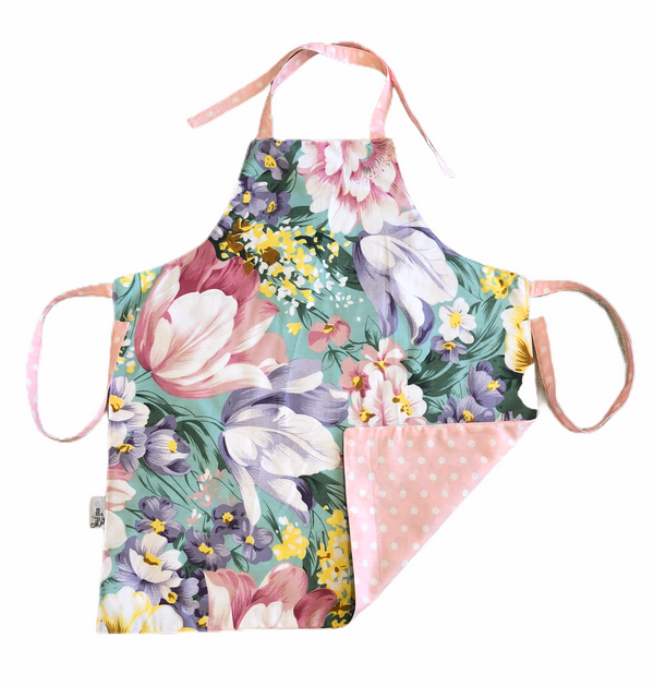 Possum and Frog - Apron - Floral