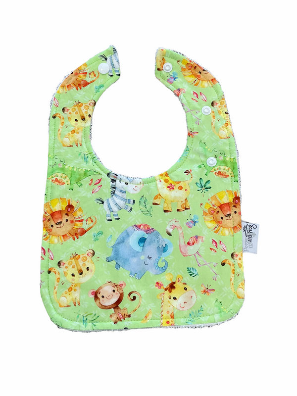 Jungle Fever - GREEN - Rounded Bib
