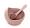 Possum and Frog - Silicone Bowl Set - Dusty Pink