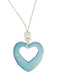 SC Blue Wooden Heart Necklace