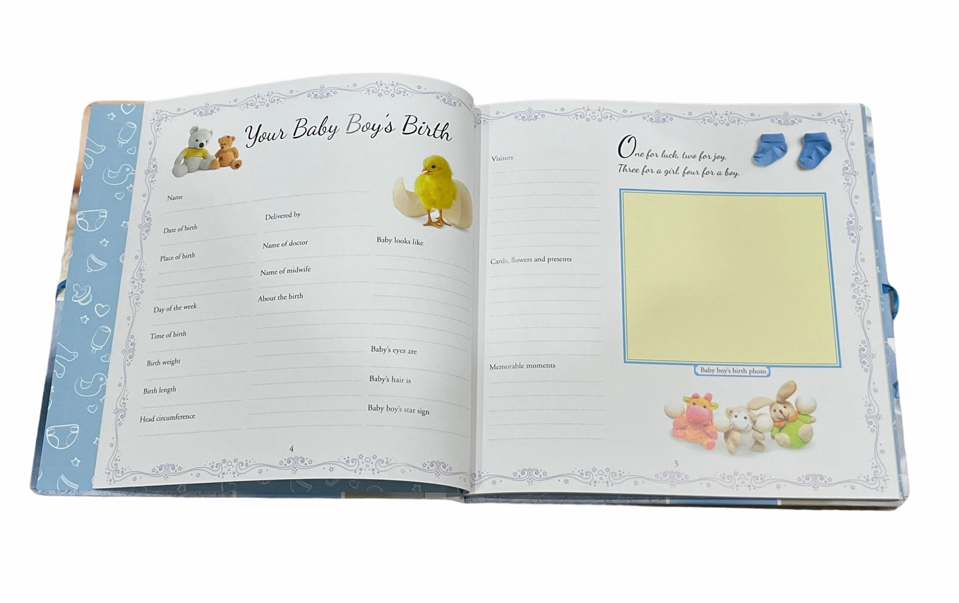Possum and Frog - Birth Record Book - Boy